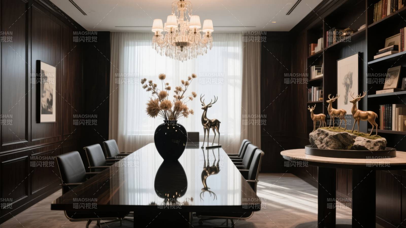 奢华会议室一角图片