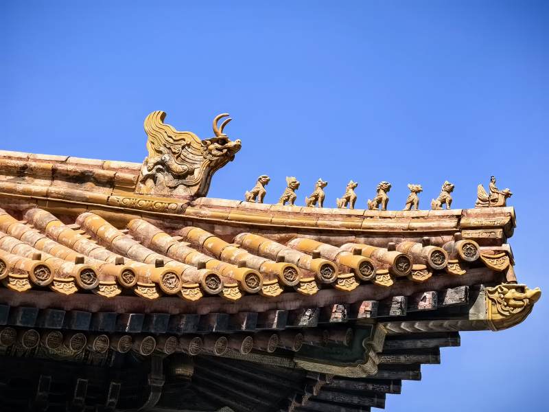 故宫古建筑屋脊shenshou图片