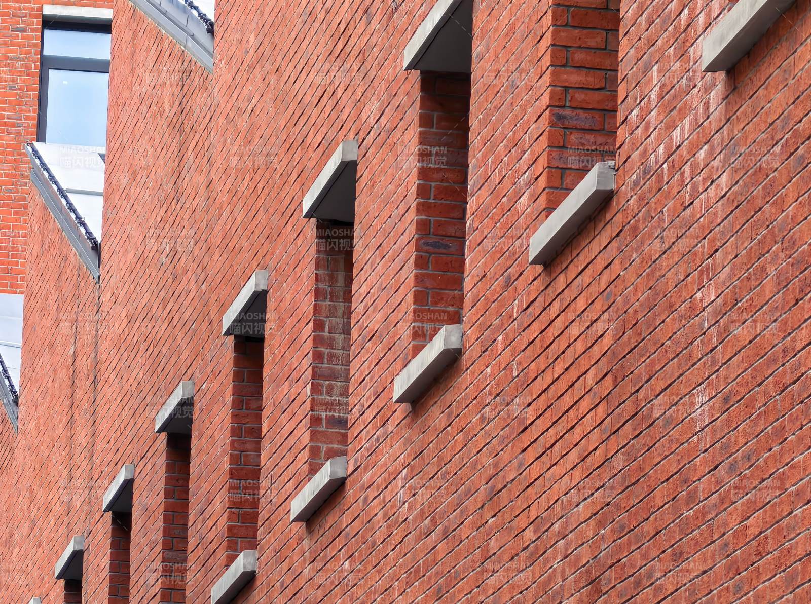 红砖建筑细节图片