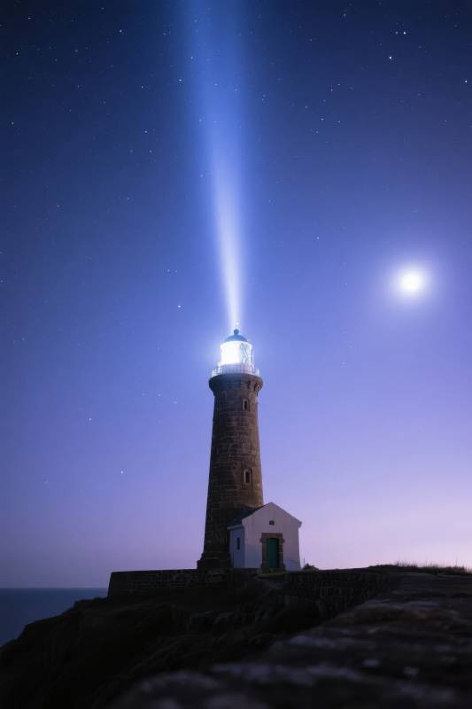 灯塔夜光图片