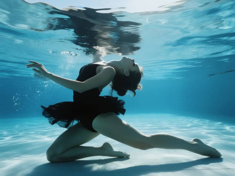 水下芭蕾舞者图片