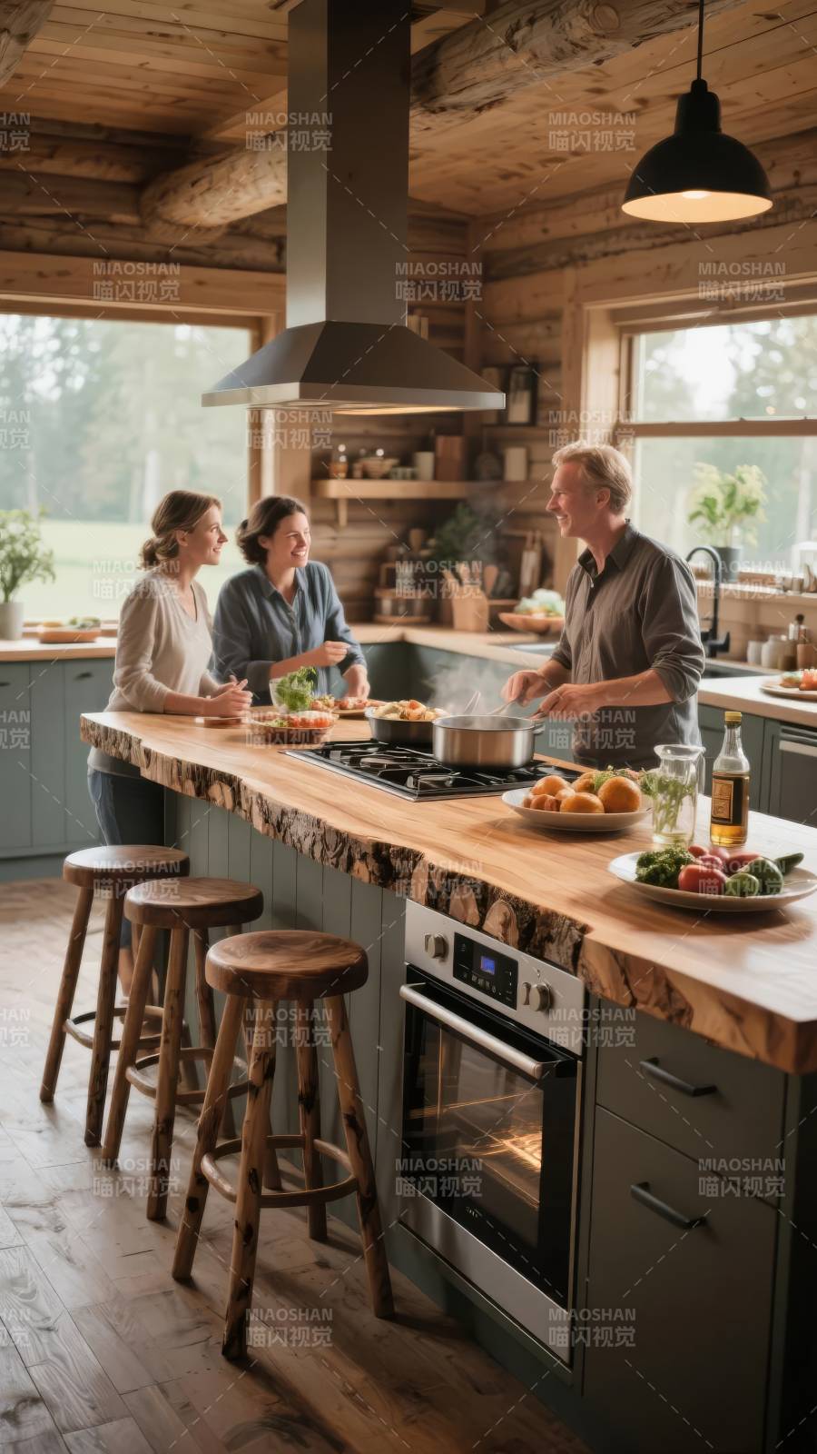 温馨厨房共聚时光图片
