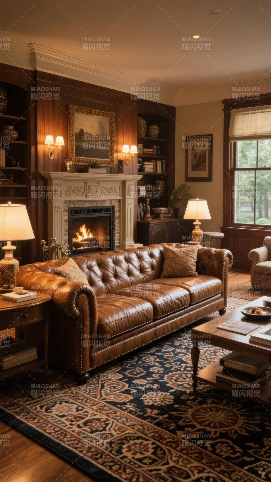 温馨古典客厅图片