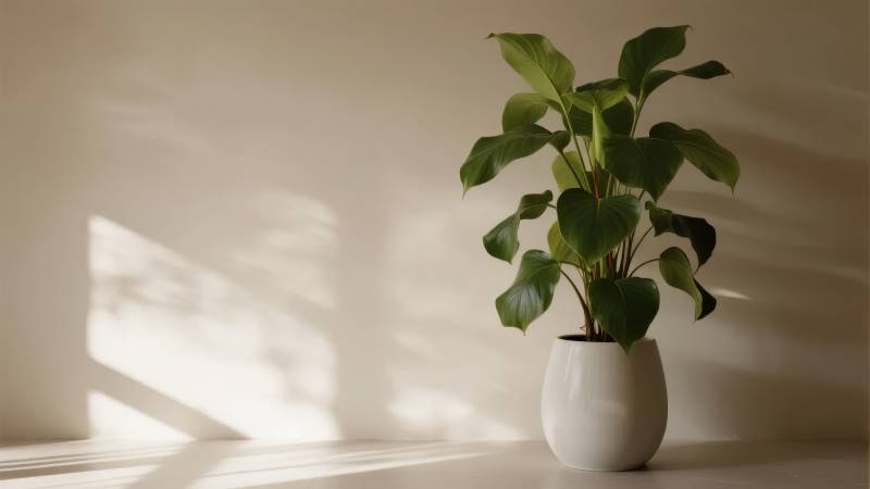 绿植静谧光影图片