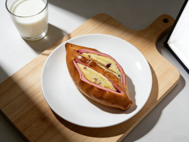 蔓越莓奶酪碱水棒面包图片