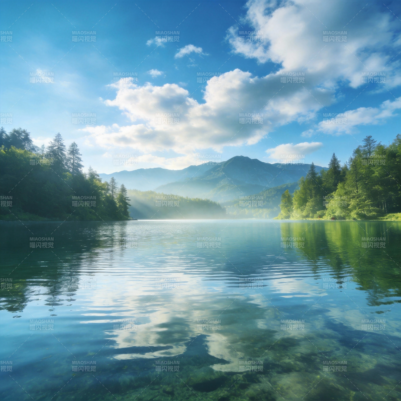 湖光山色 静谧如画图片