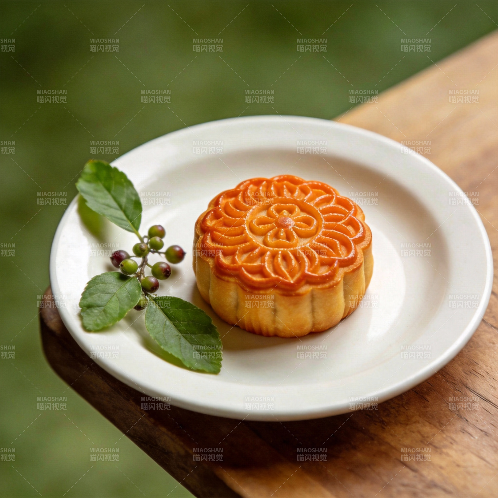 精致月饼 秋日雅韵图片