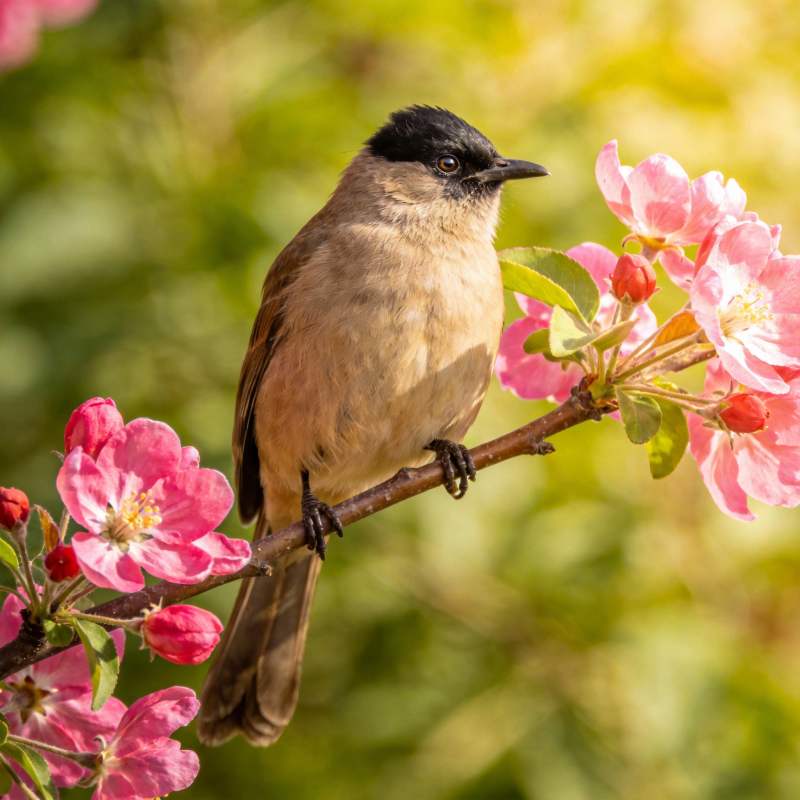 花枝上的小鸟图片