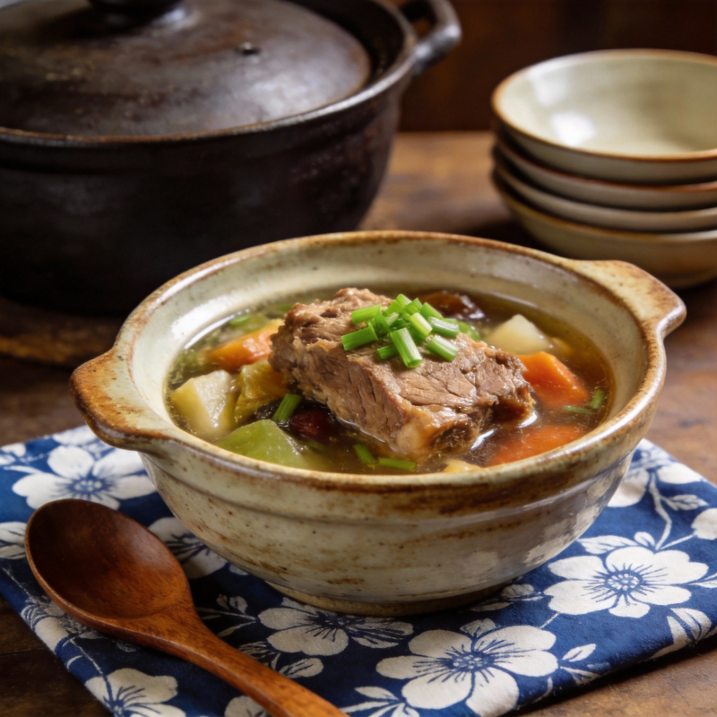 暖心炖肉汤图片