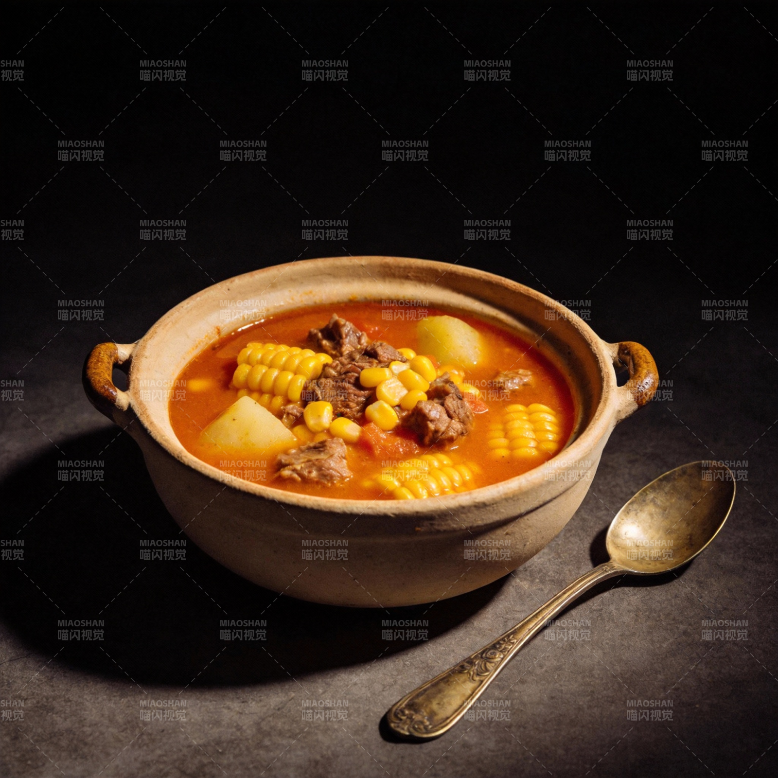 玉米牛肉汤图片
