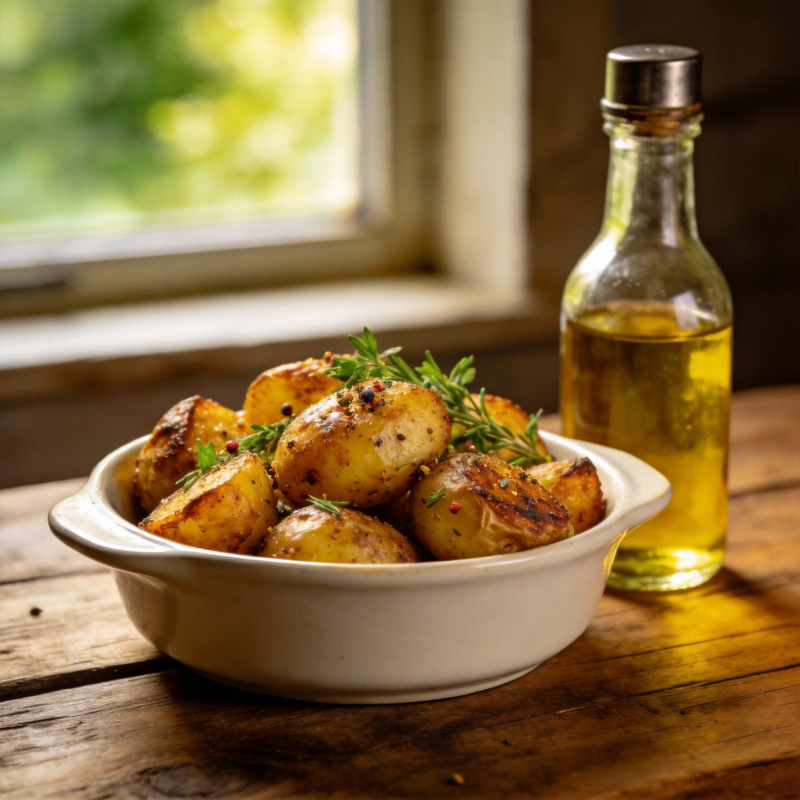 香煎土豆配橄榄油图片