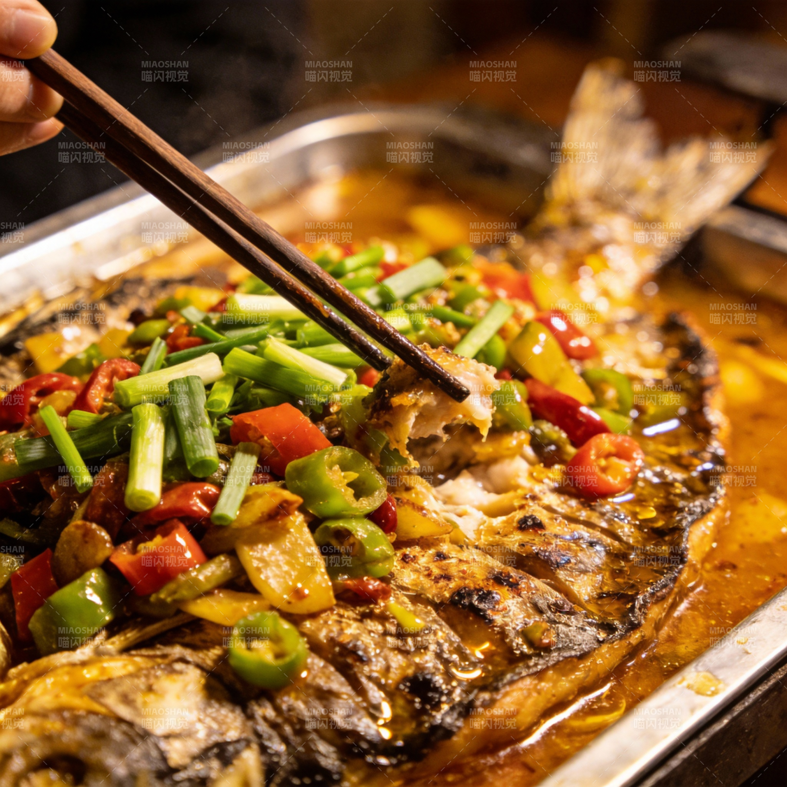 香辣烤鱼 美味诱人图片