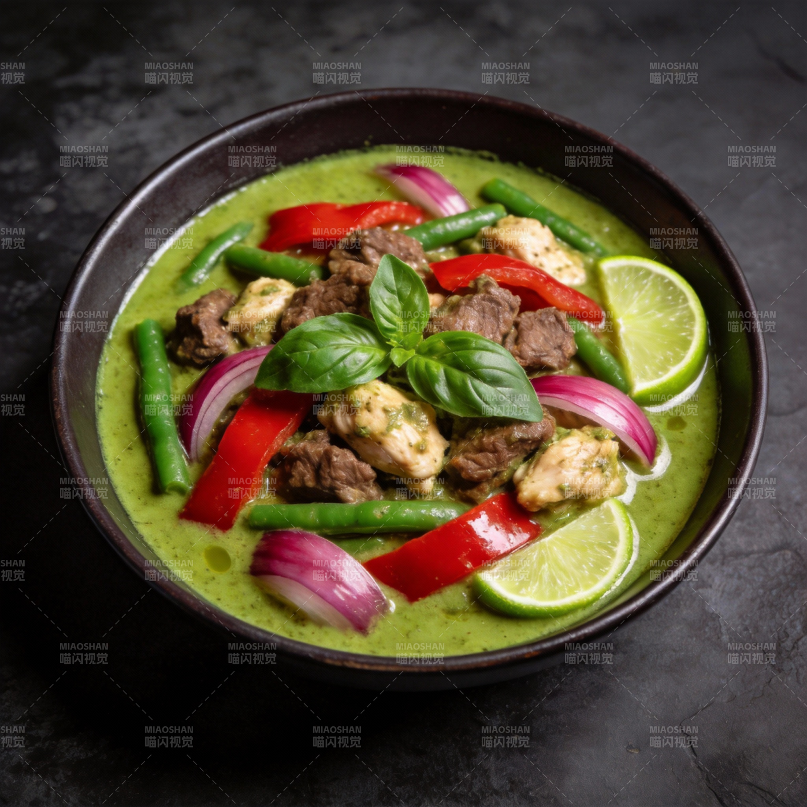 青咖喱牛肉汤图片