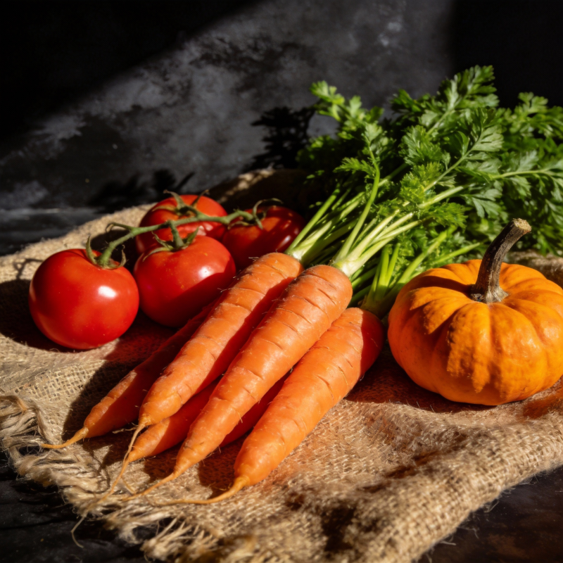 秋日蔬果静物图片