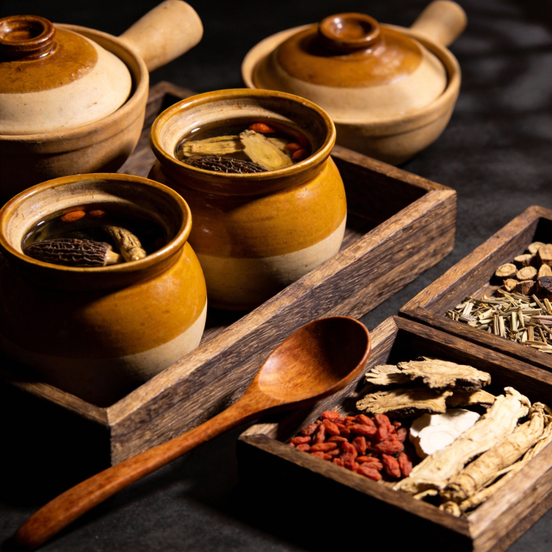 药膳养生 陶罐香浓图片