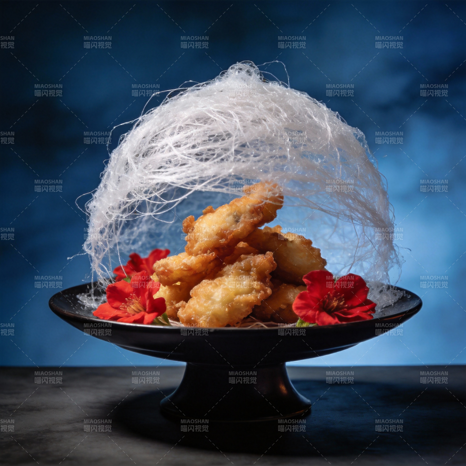 金丝酥炸鸡块图片