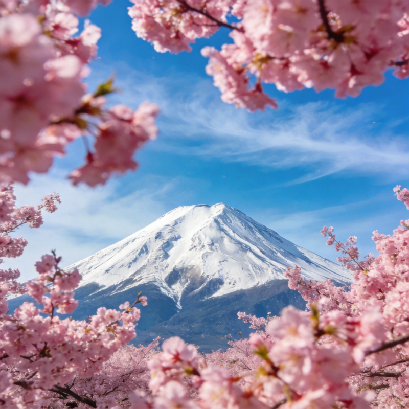 富士樱景图片