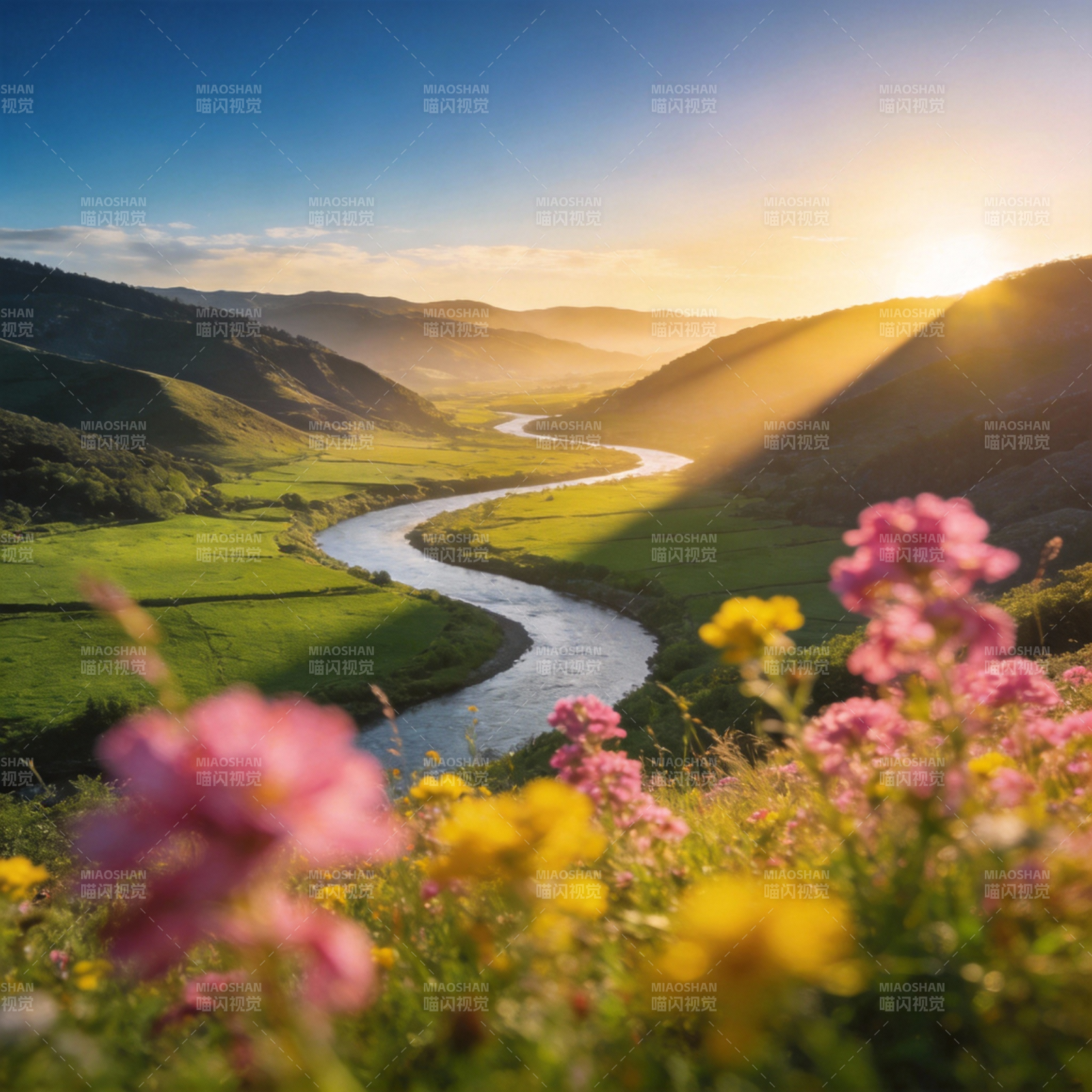 春日山谷花溪图片