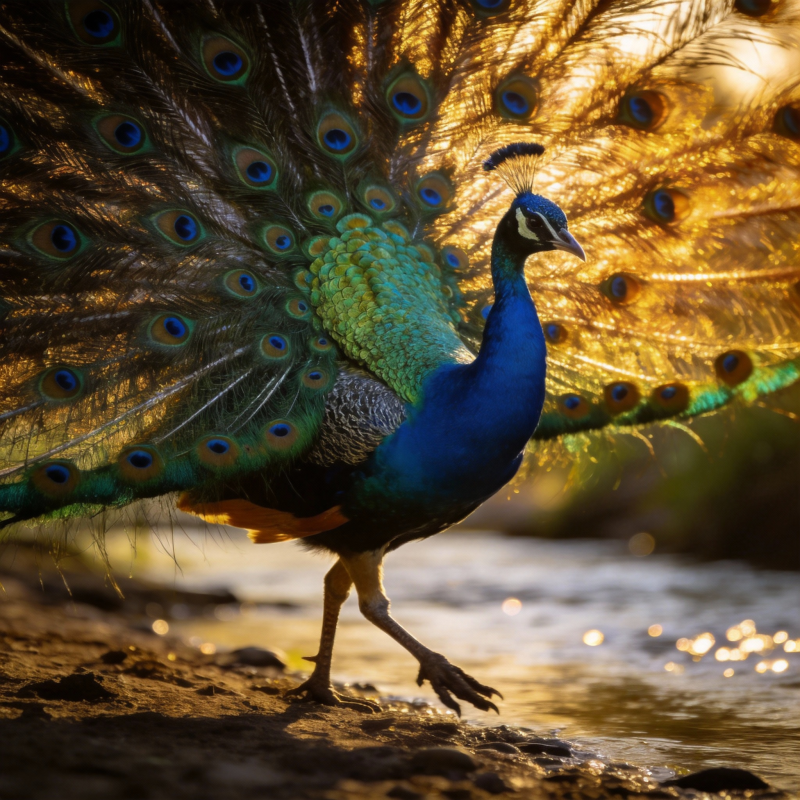 孔雀开屏 光彩夺目图片