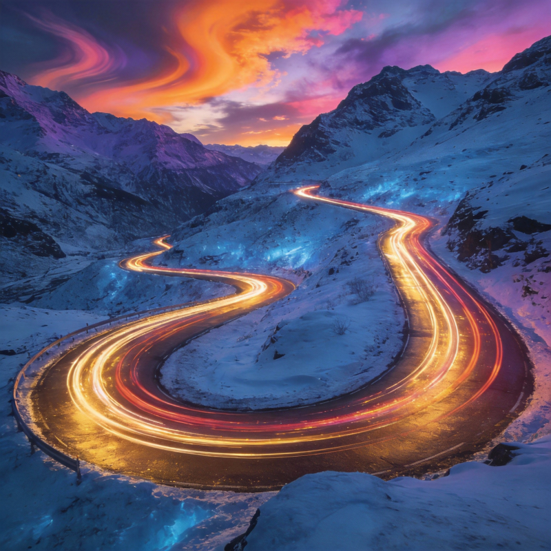 雪域光影之路图片