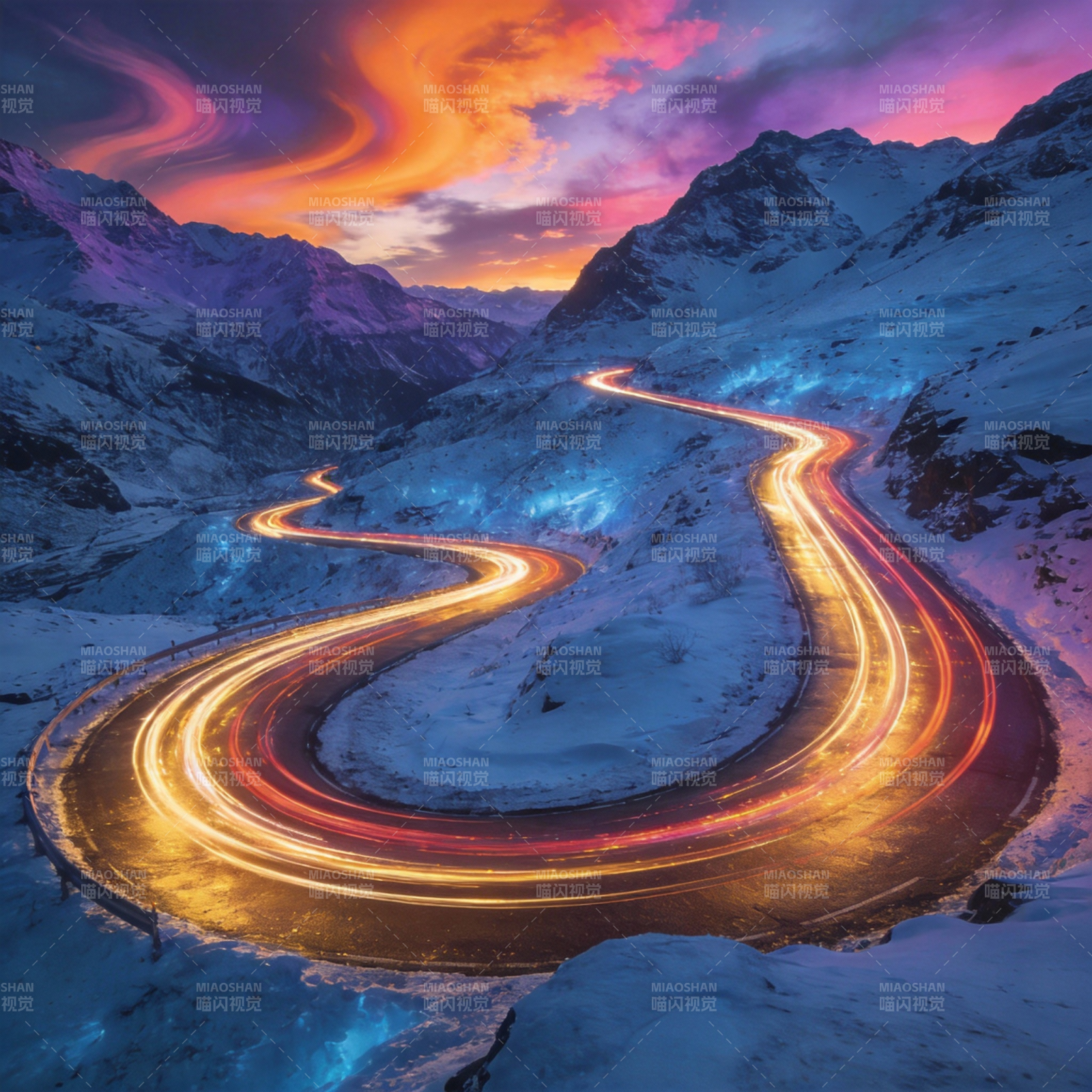 雪域光影之路图片