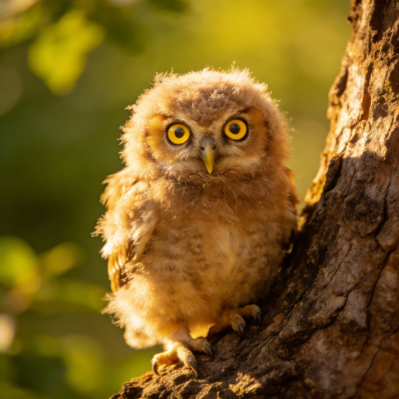 萌萌小猫头鹰图片