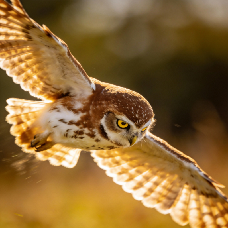 翱翔的猫头鹰图片