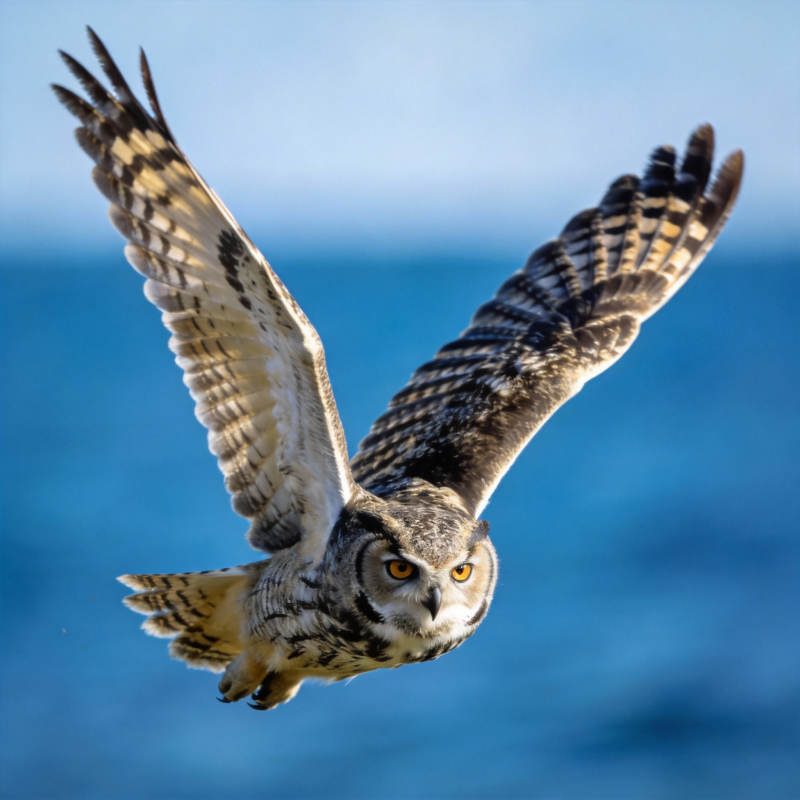 翱翔的猫头鹰图片