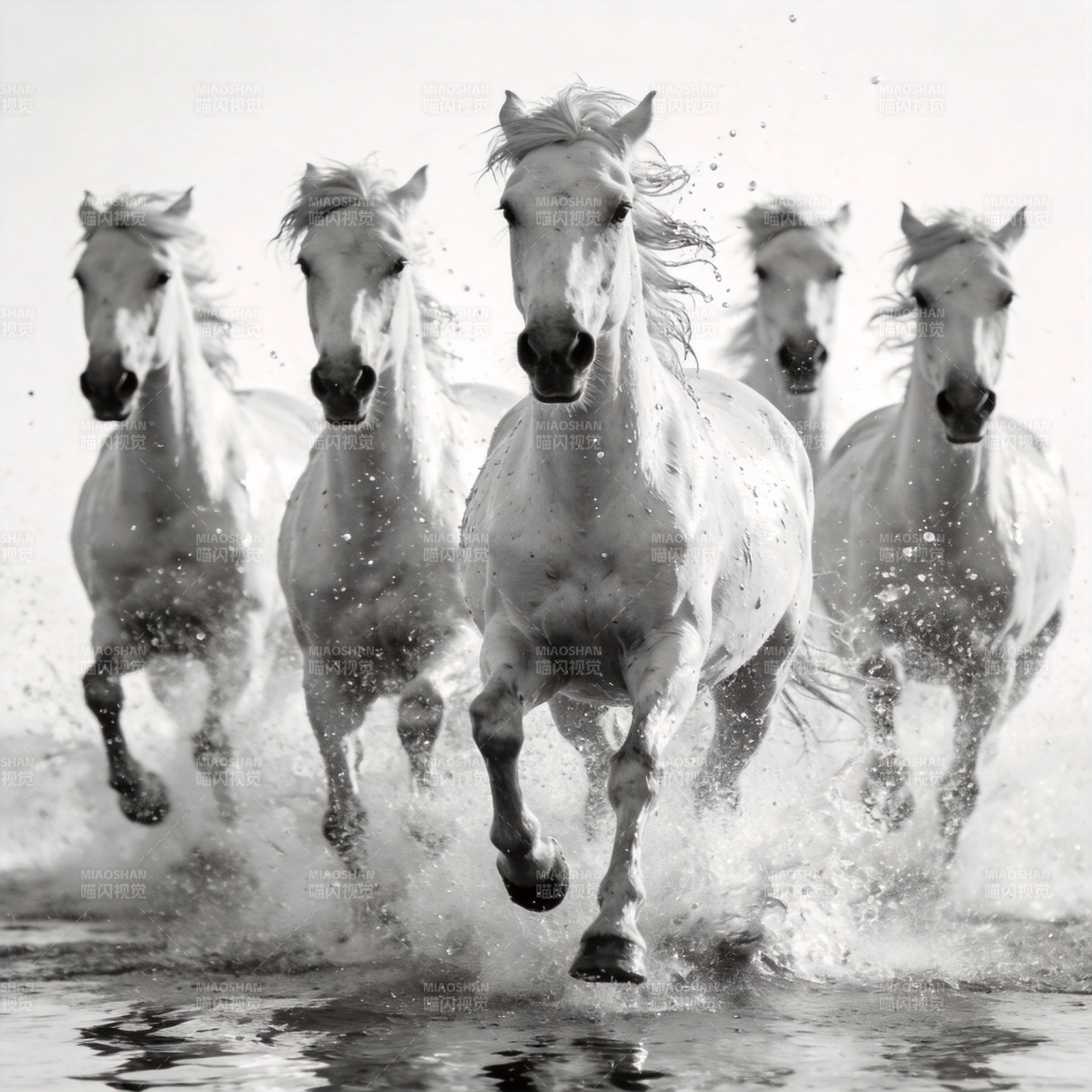 奔马踏浪图片