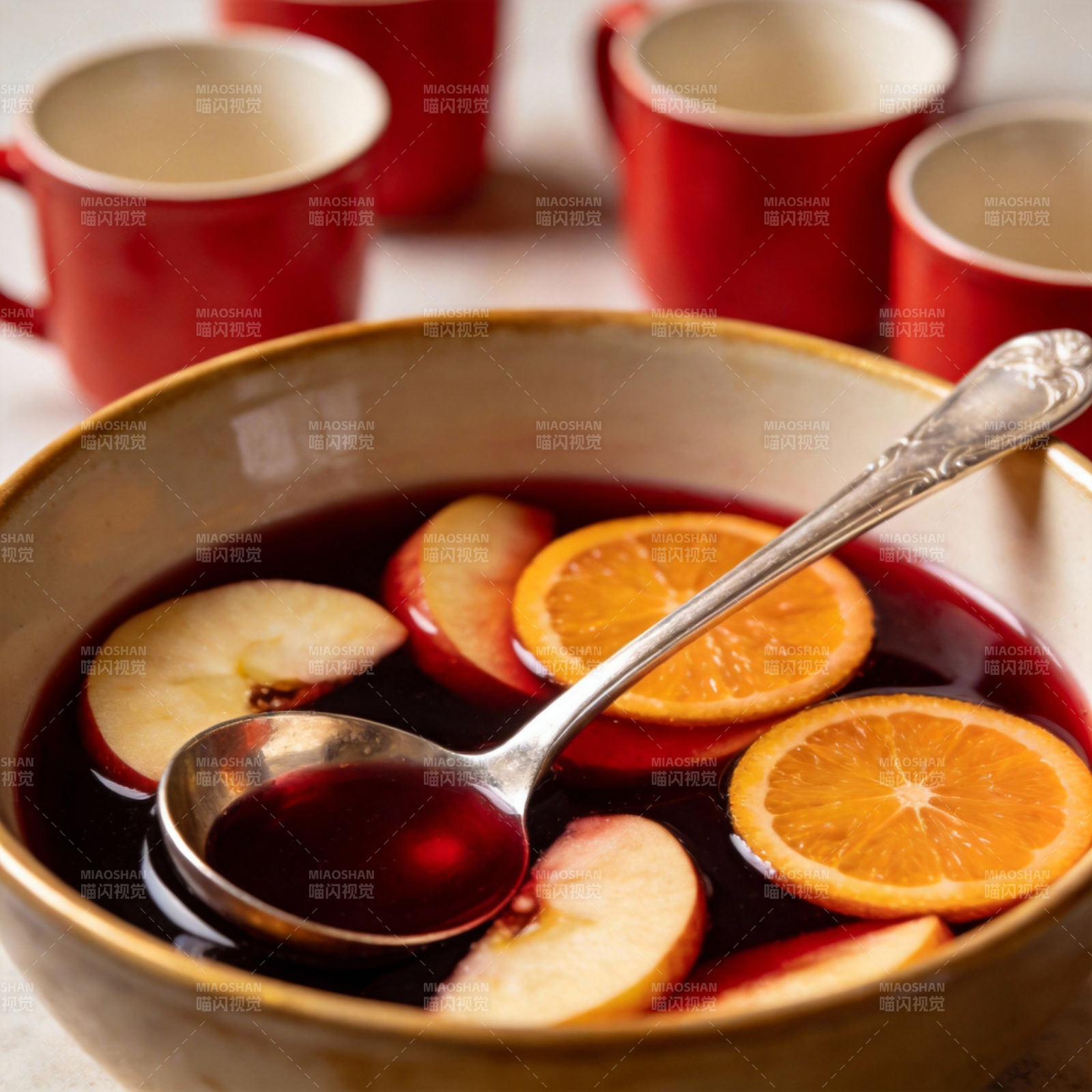 热红酒果盘图片