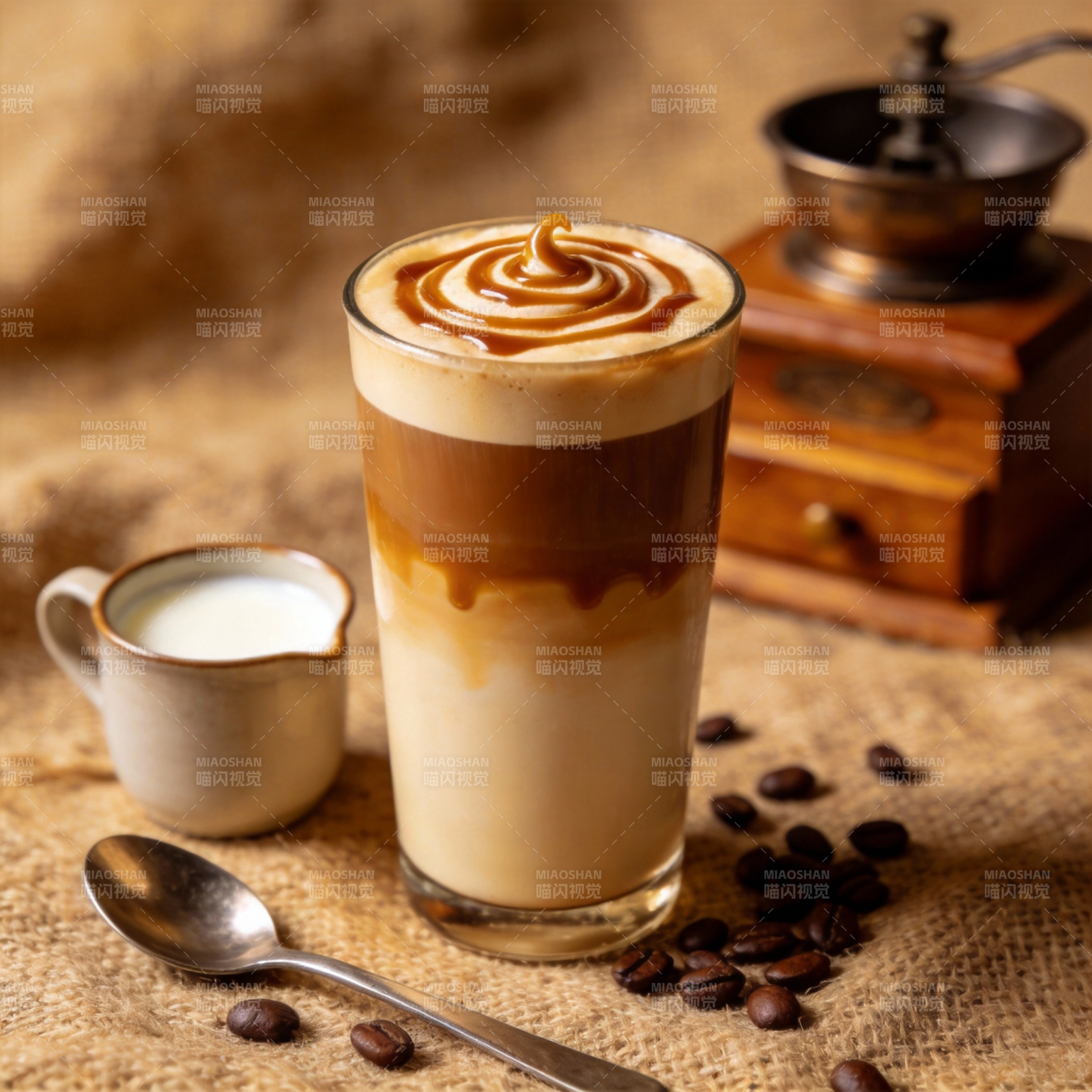 焦糖拿铁艺术图片