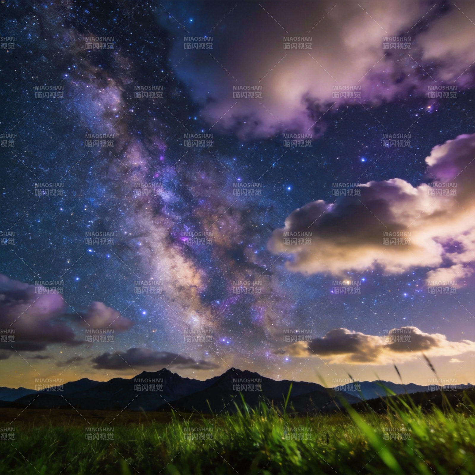 星河璀璨夜景图片