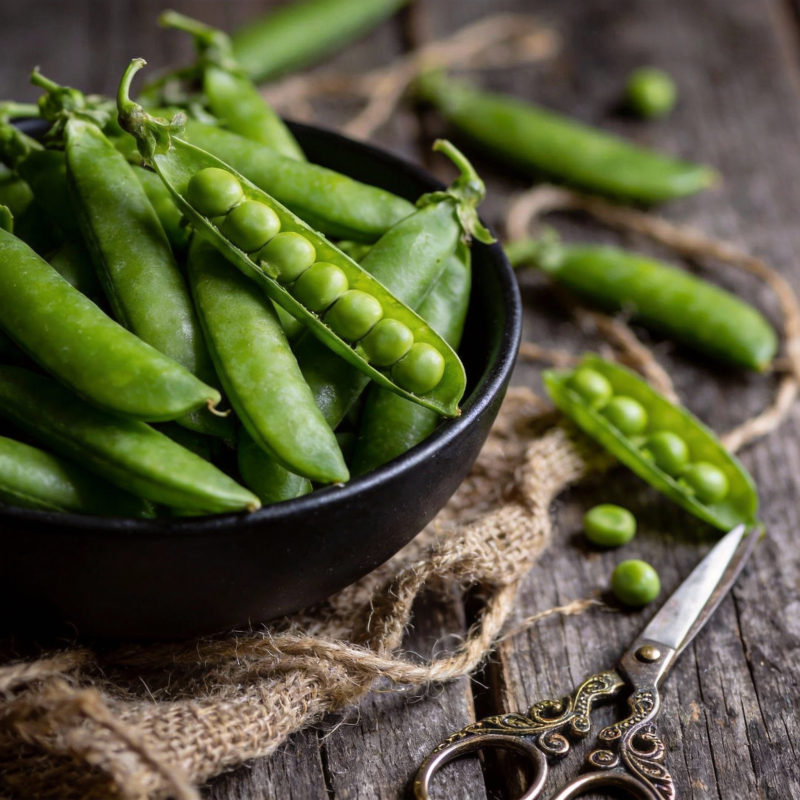 青豆新鲜采摘图片