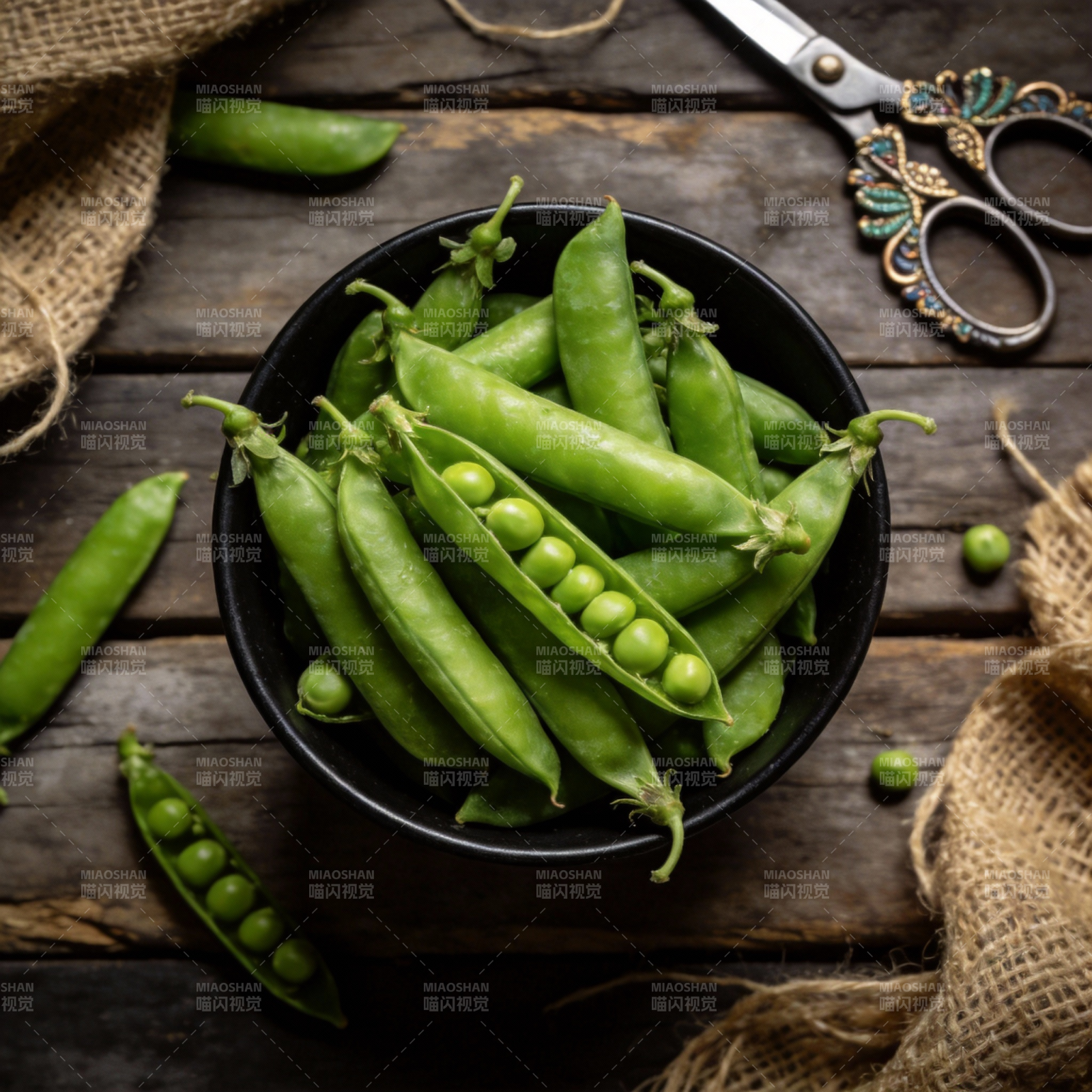 青豆新鲜采摘图片