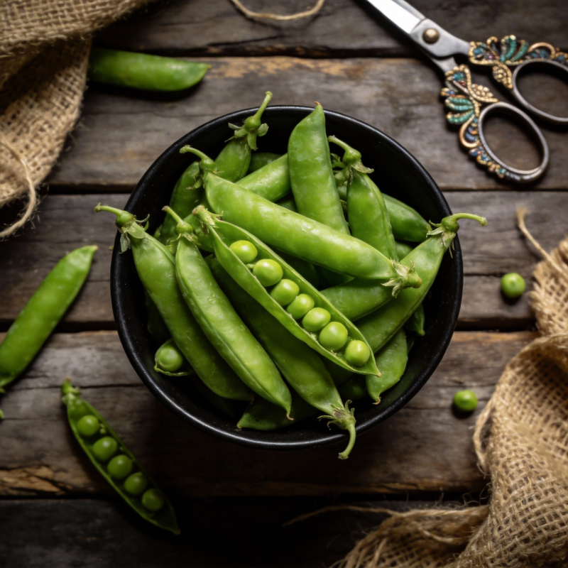 青豆新鲜采摘图片
