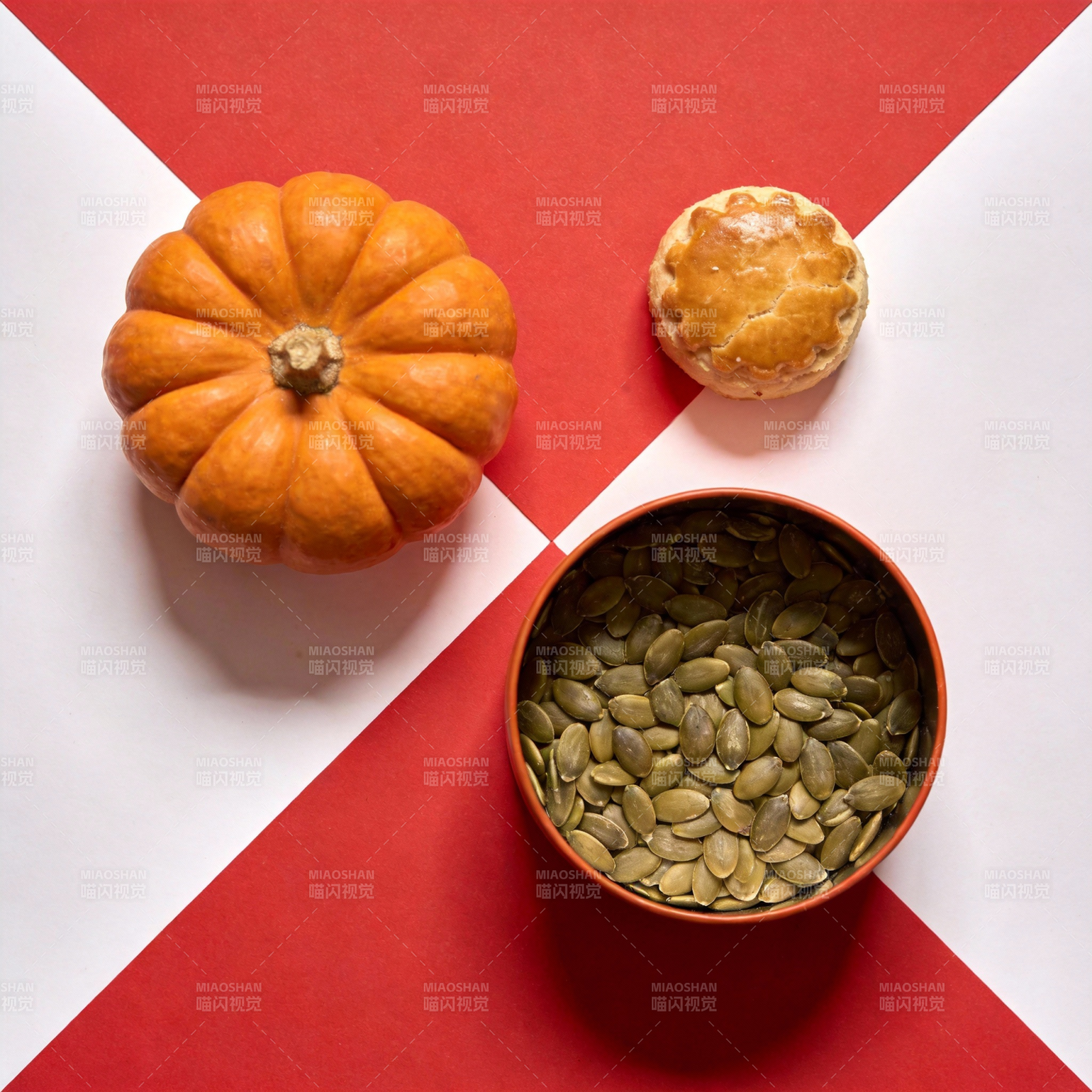 南瓜与瓜子静物图片