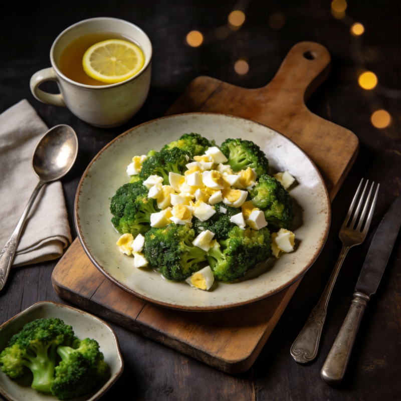 西兰花蛋沙拉图片