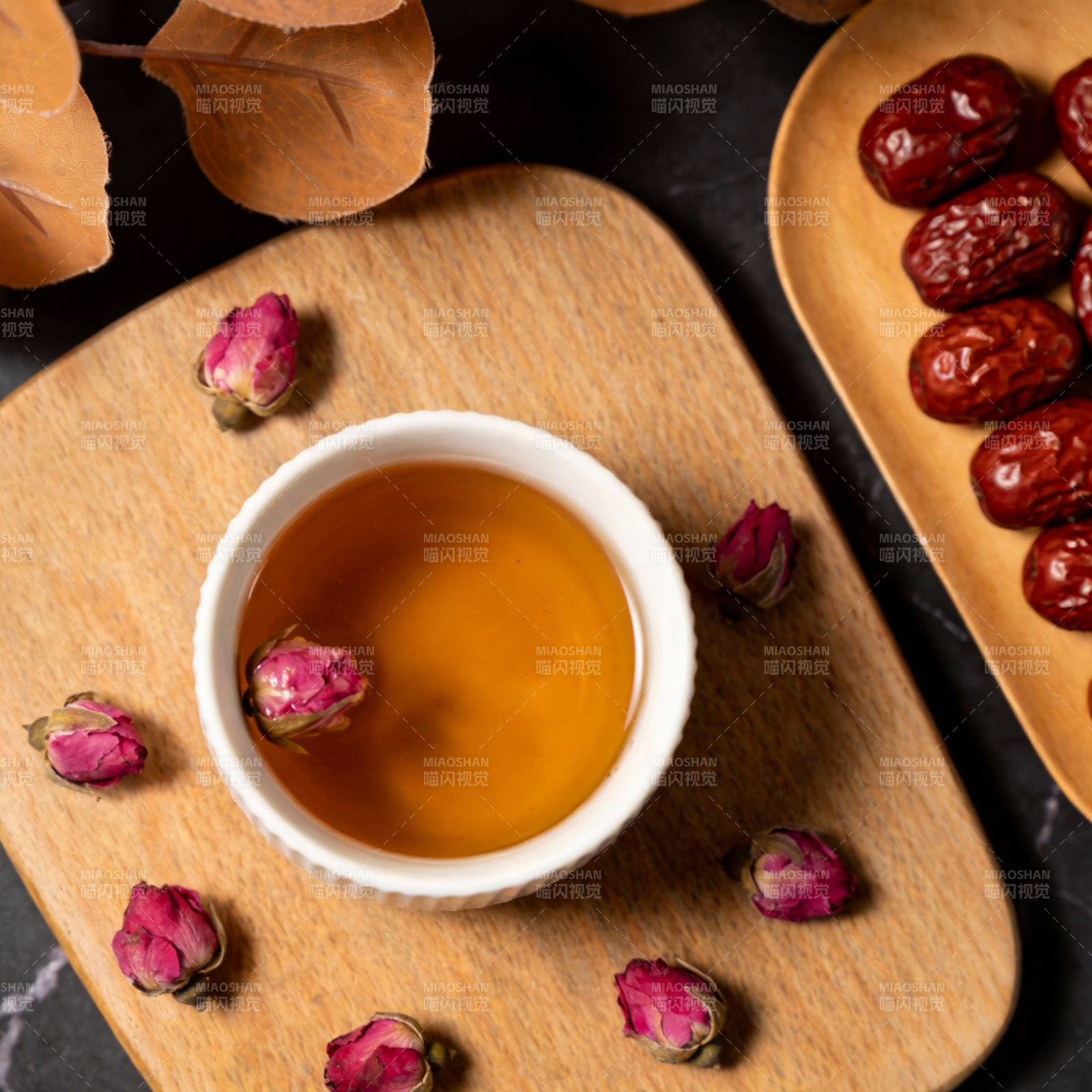 玫瑰花茶配红枣图片