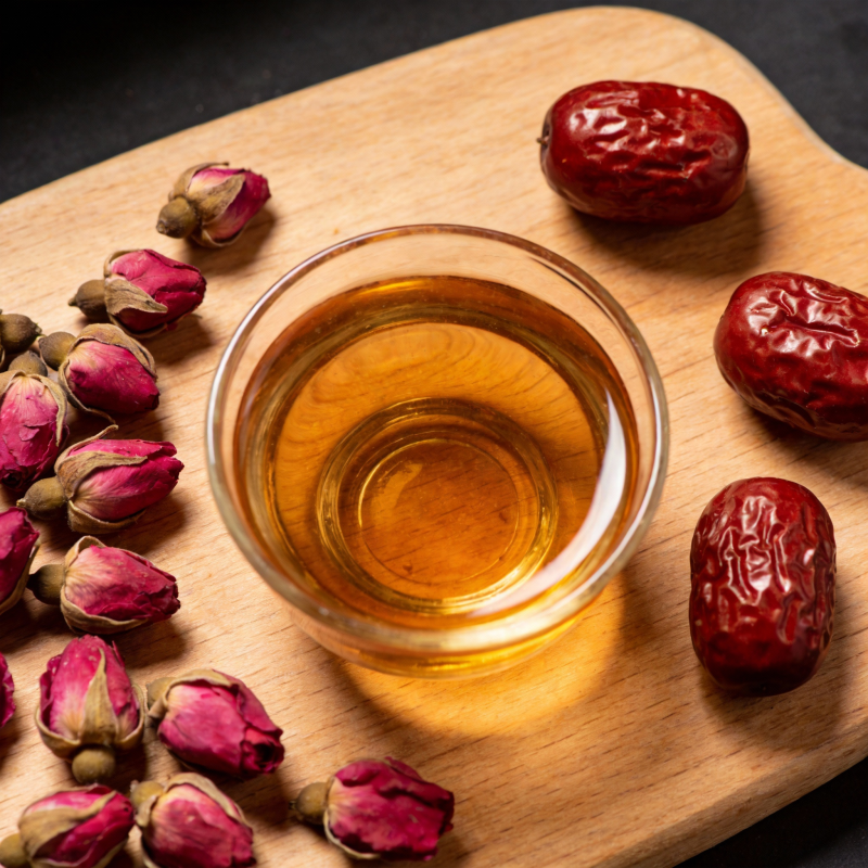 玫瑰红枣茶图片