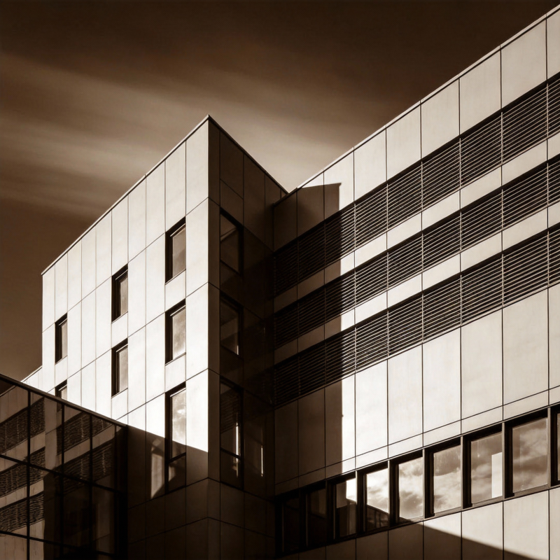 现代建筑剪影图片