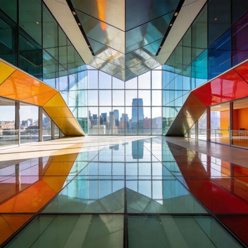 现代建筑光影艺术图片