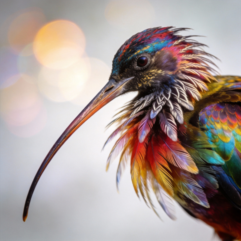 彩虹鸟的绚丽瞬间图片