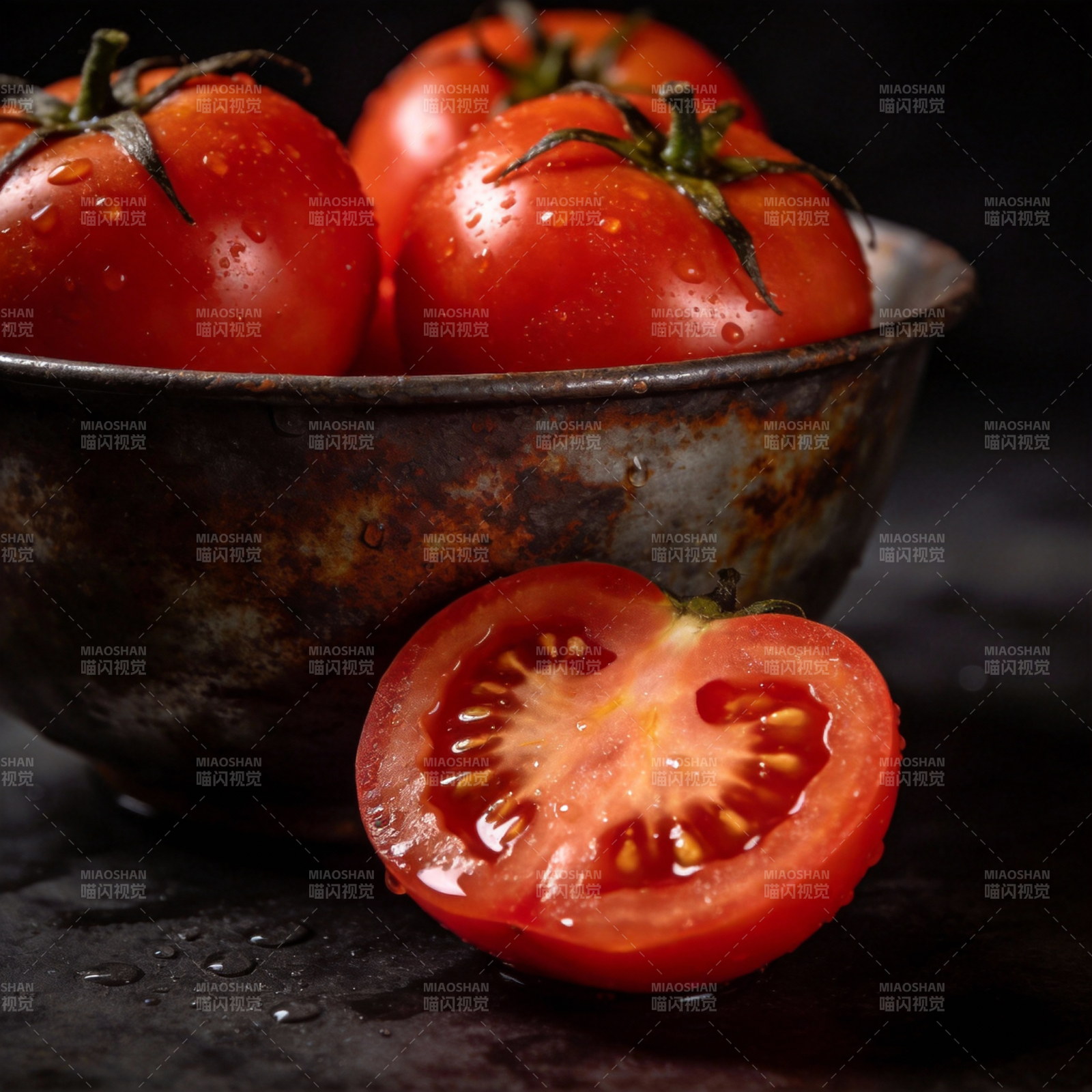 鲜红番茄 诱人多汁图片