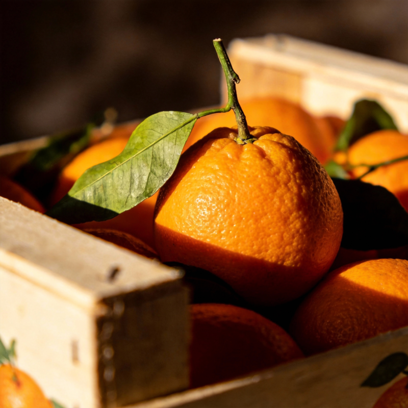 新鲜橙子满箱图片