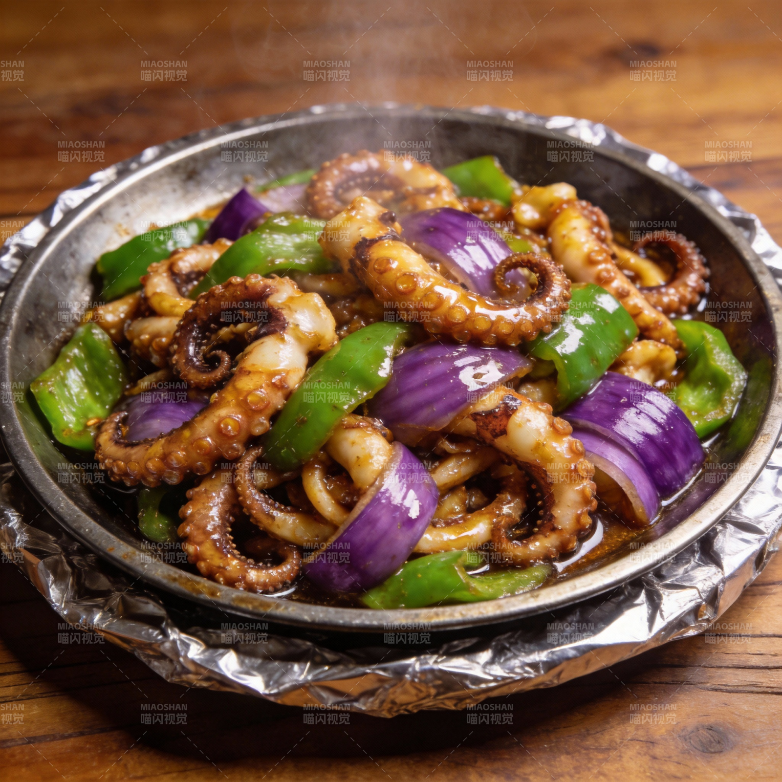 香辣章鱼炒青椒图片