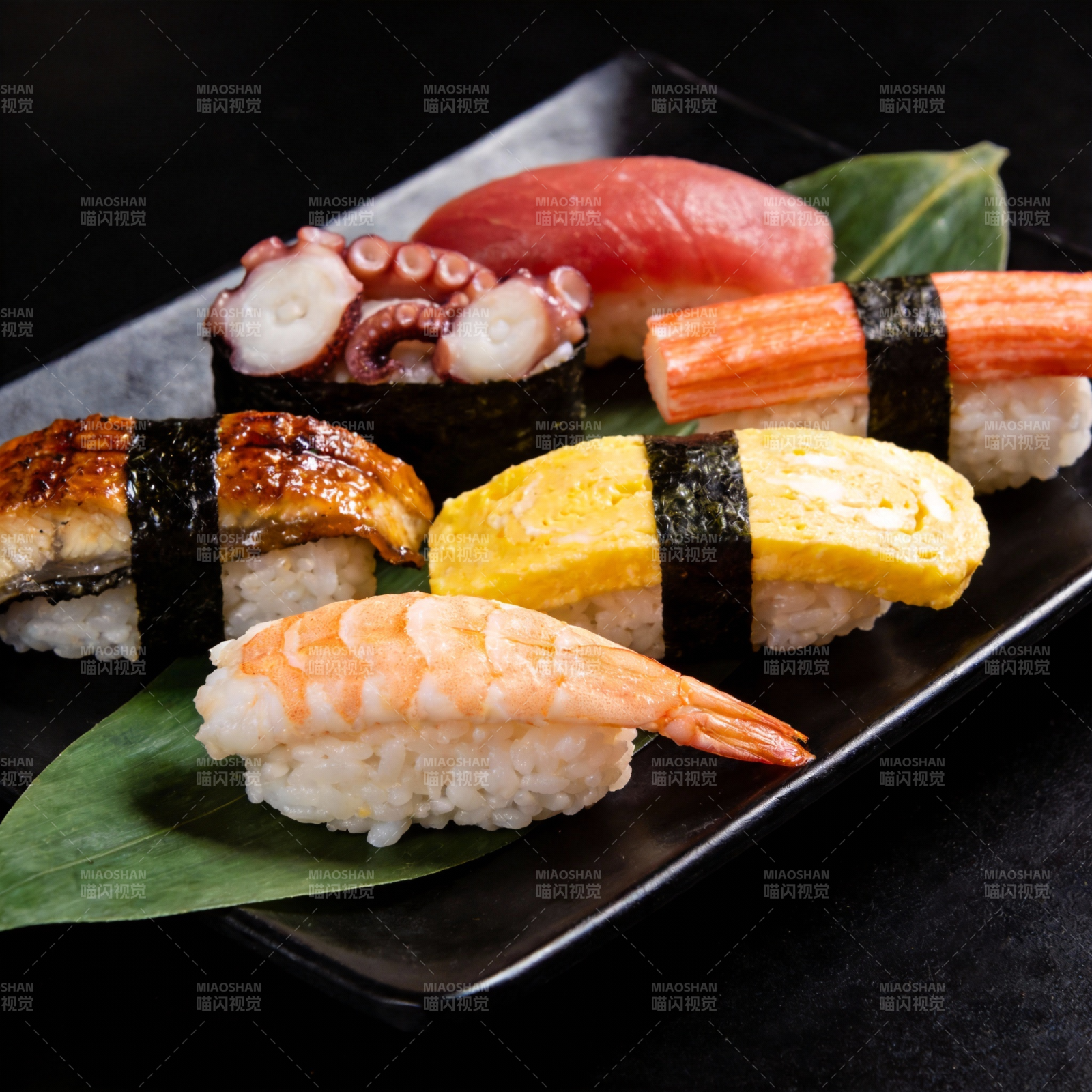 精致寿司拼盘图片