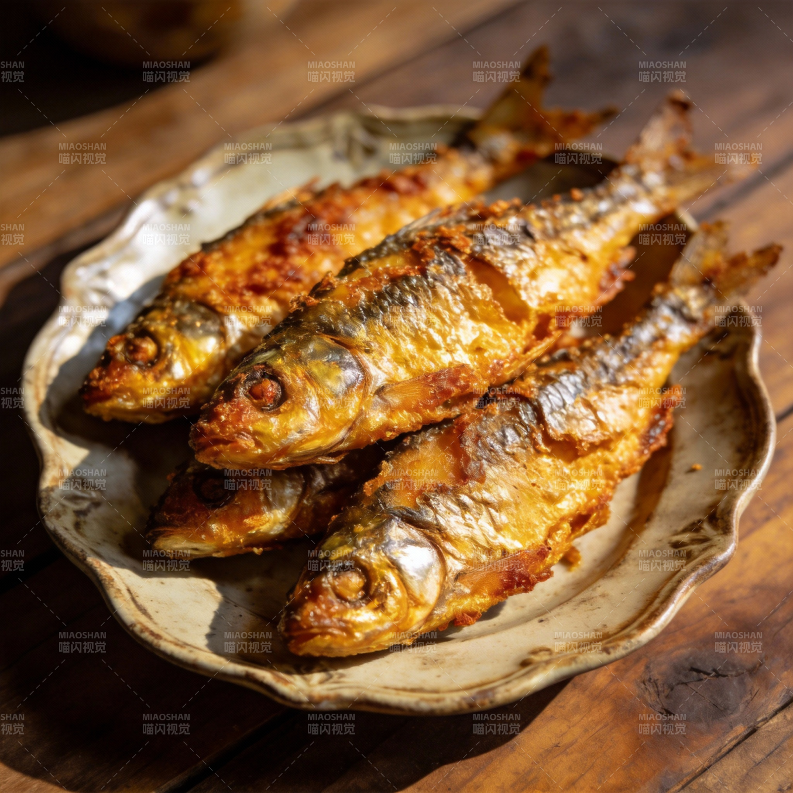 香煎小鱼 金黄酥脆图片