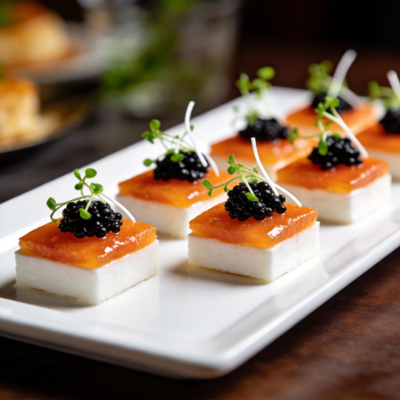 精致三文鱼塔塔图片