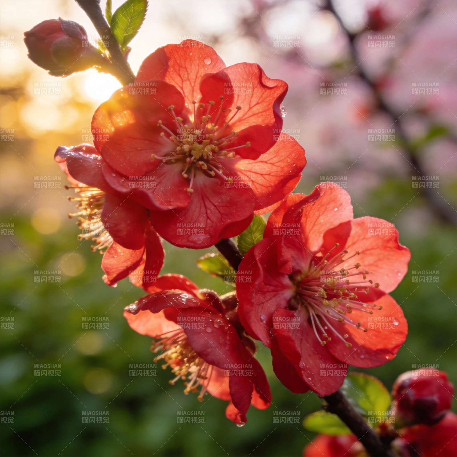 春日海棠绽放图片