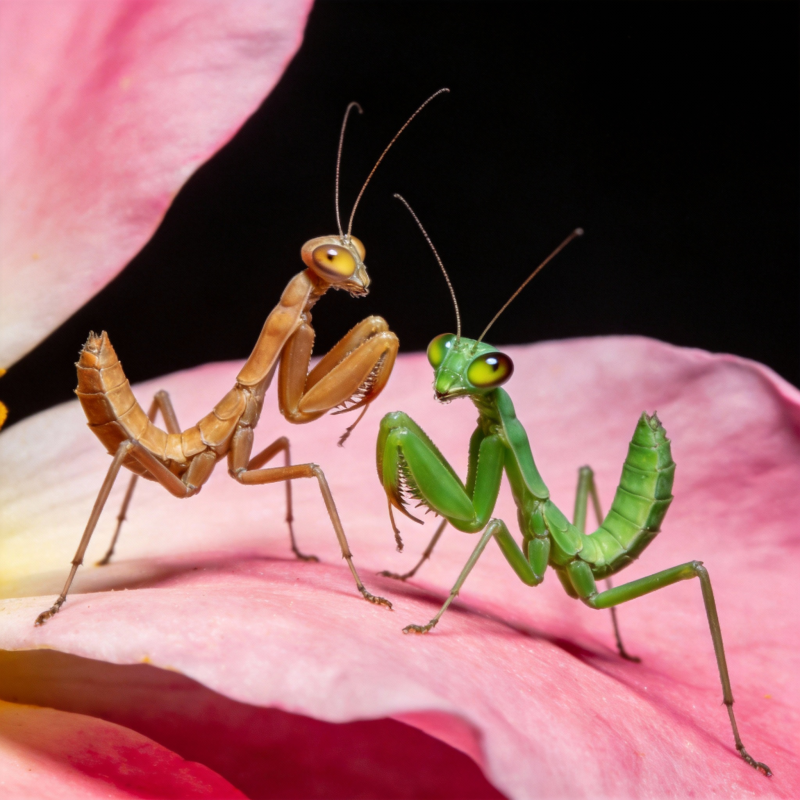双螳共舞花间图片